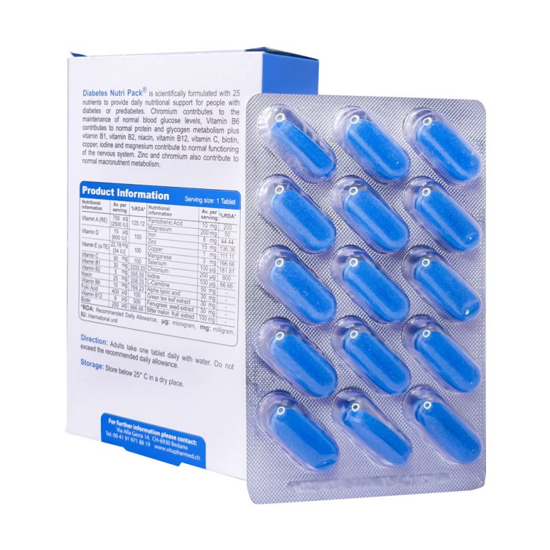 قرص دیابتس نوتری پک ۳۰ عددی