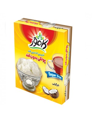 پولکی بدون قند کامور طعم  نارگیل 94 عددی