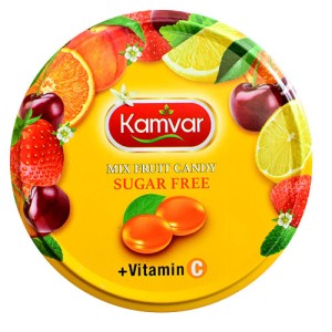 پولکی  بدون  قند کامور طعم  لیمو عمانی 94 عددی