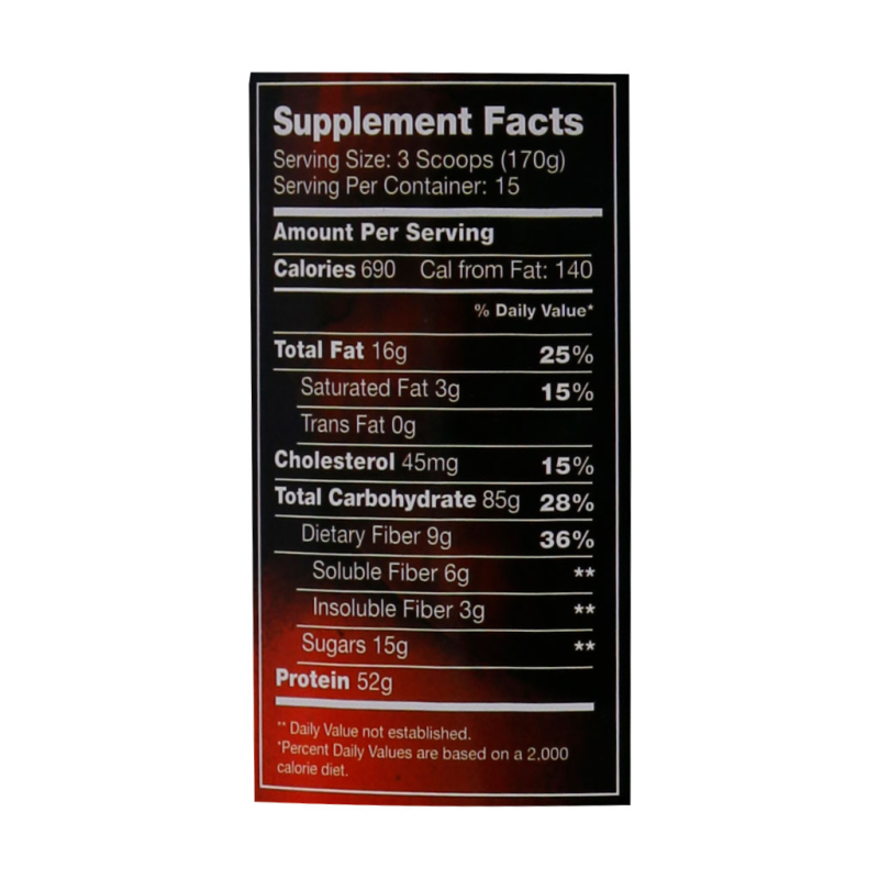 پودر گینر افتر شاک کریتیکال مس مایوجنیکس آمریکا طعم  شکلاتی 2550 گرمی