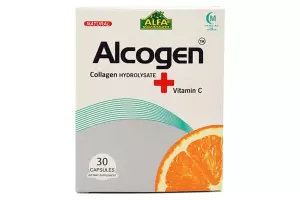 کپسول آلکوژن با ویتامین C آلفا ویتامینز بلیستر30 عددی