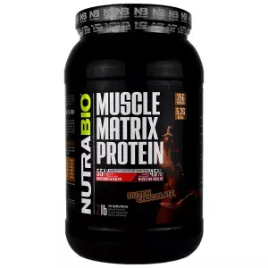 پودر پروتئین ماسل ماتریکس نوترابایو طعم شکلات هلندی907 گرمی
