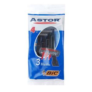 خود تراش سه تیغه بیک مدل آستور پوست حساس بسته 3عددی