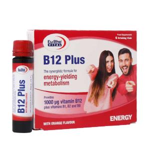 ویال خوراکی ویتامین B12 پلاس یوروویتال 6 عددی
