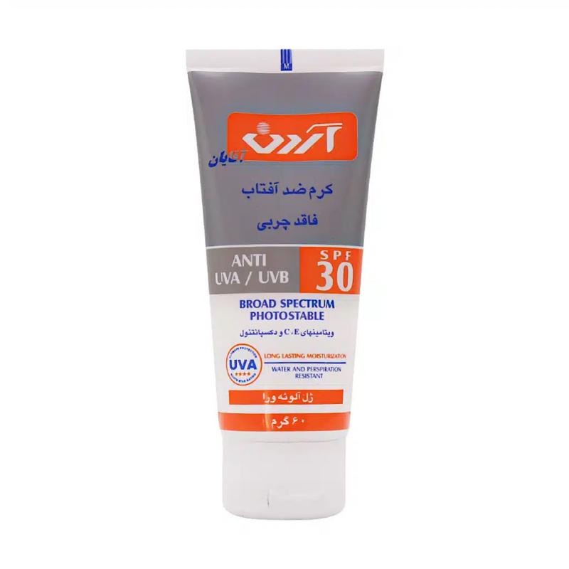 کرم ضد آفتاب مردانه آردن SPF30 فاقد چربی ۶۰ گرم
