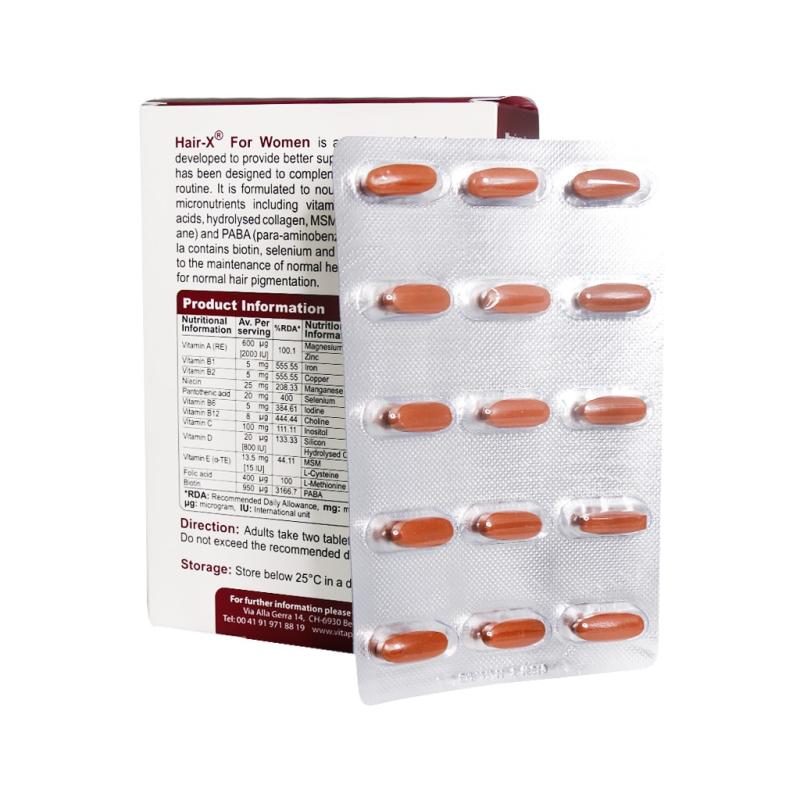 قرص هیر ایکس بانوان ویواتیون ویتا فارمد 60 عددی