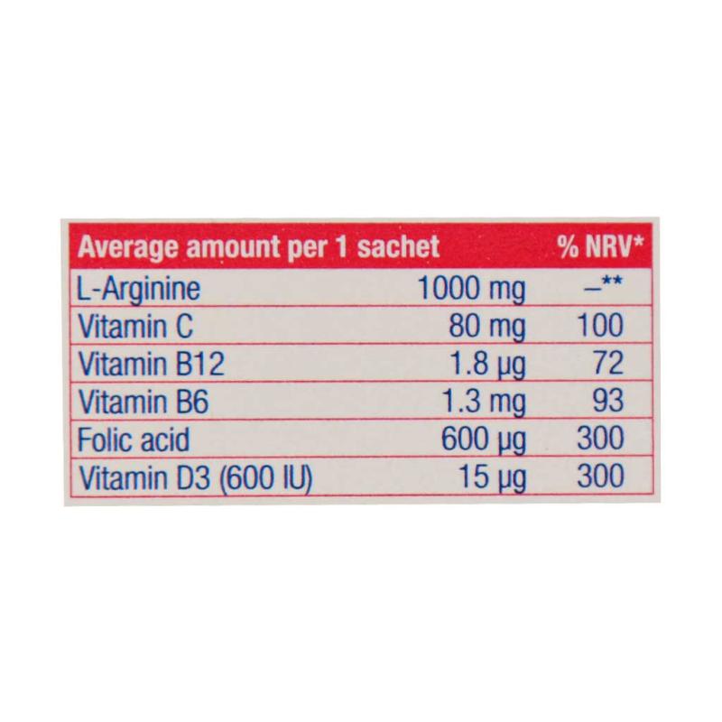ساشه ال آرژنین پلاس یوروویتال 14 عددی