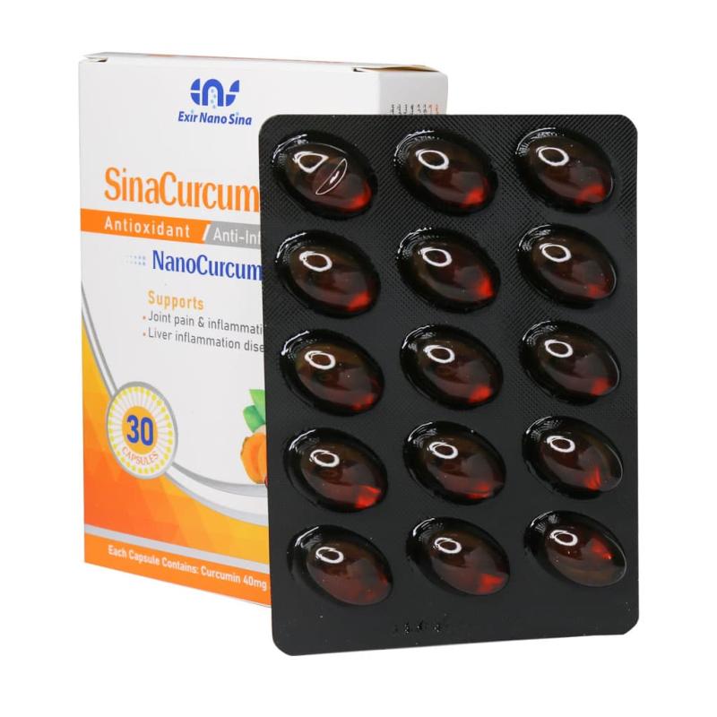 کپسول سینا کورکومین 40 میلی گرم اکسیر نانو سینا