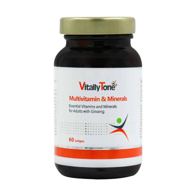 کپسول نرم مولتی ویتامین مینرال ویتالی تون 60 عددی