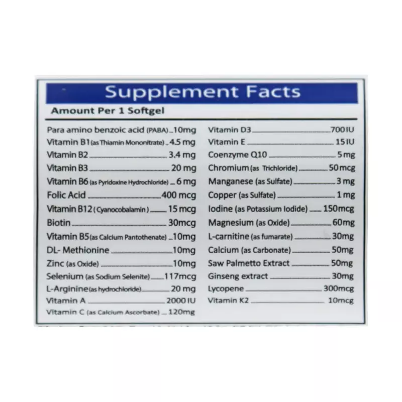 سافت ژل منفورت آنتی ایجینگ 30 عددی