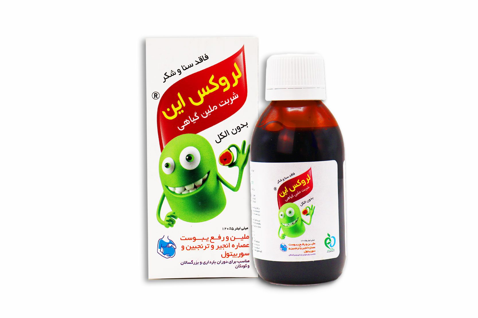 شربت لروکس این ملین گیاهی 120 میلی‌لیتر